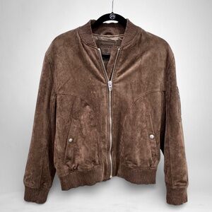 BlankNYC Faux Suede Bomber Jacket